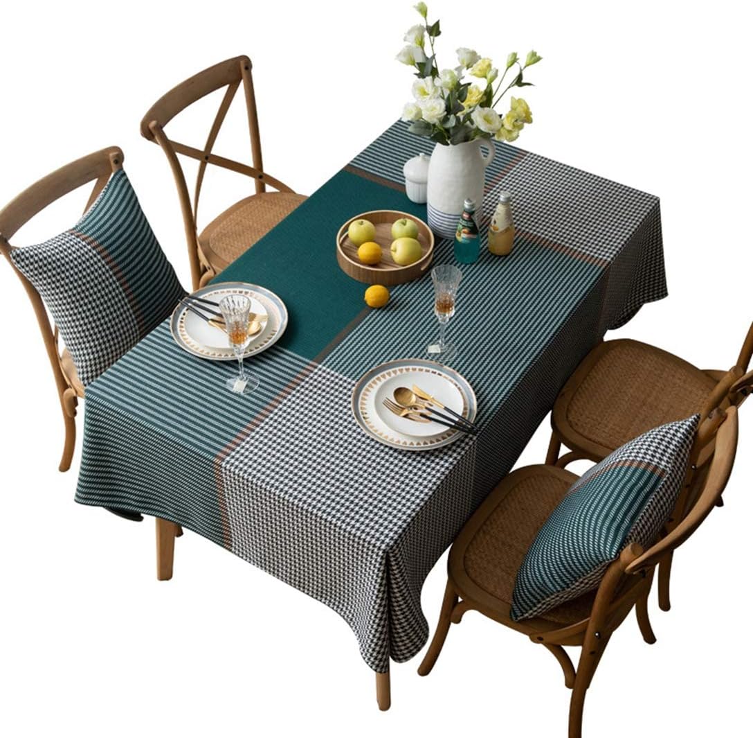 テーブルクロス 高級 おしゃれ 食卓カバー 長方形 洗える インテリア コットン リネン 手入れ簡単 気分転換 撥水 イージーケア