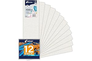 High-Quality Canvas Panels for Your Artwork: 4 x 12 Canvas Pack primed...