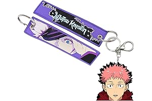 Anime Violet Keychain Pin: Cosplay Essential with Satoru Gojo, Jujutsu and Kaisen Design