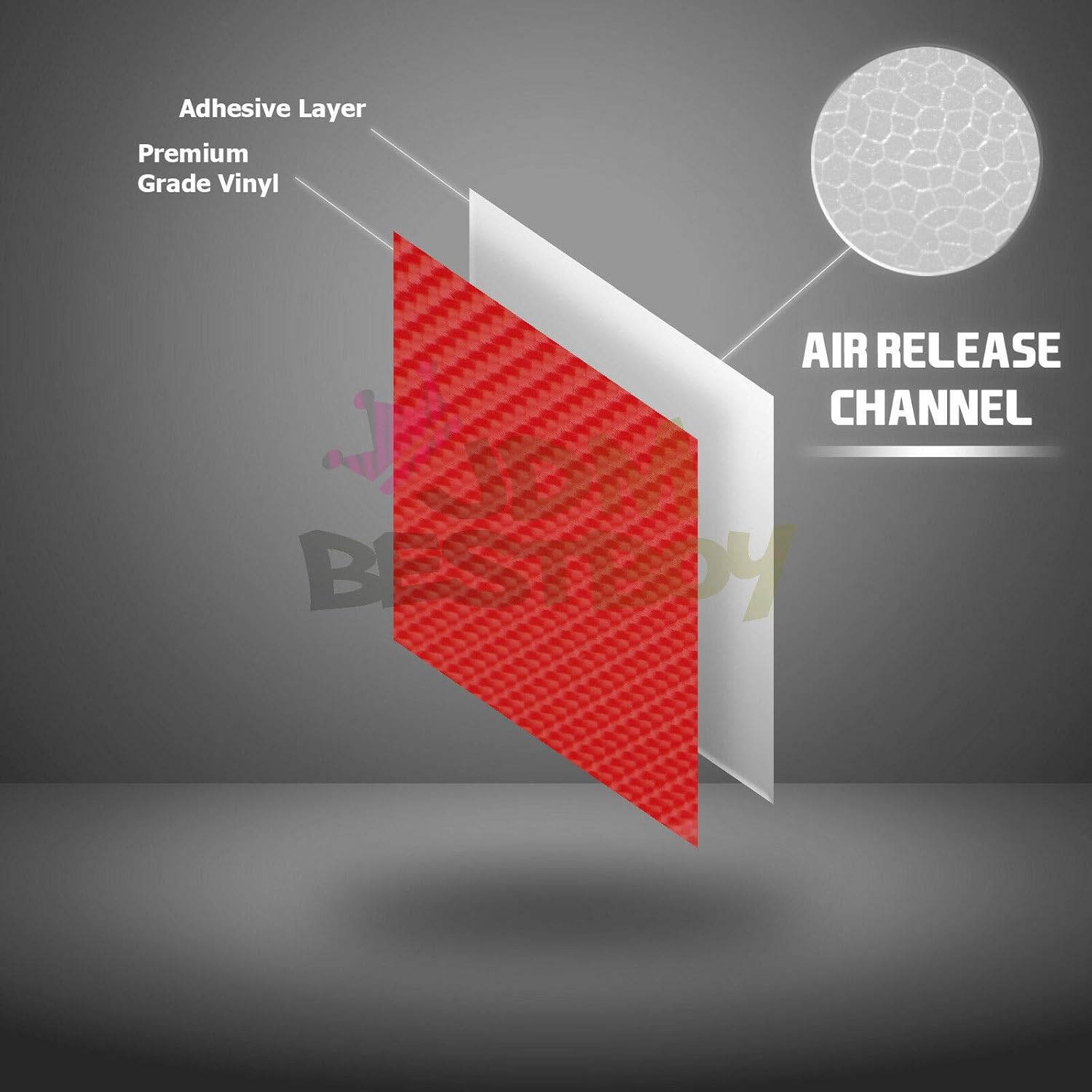 JDMBESTBOY Free Tool Kit Premium Purple Blue Chameleon Carbon Fiber Car Vinyl Wrap Sticker Decal Sheet Self Adhesive Bubble Free - 60"X84" (5FT X 7FT)