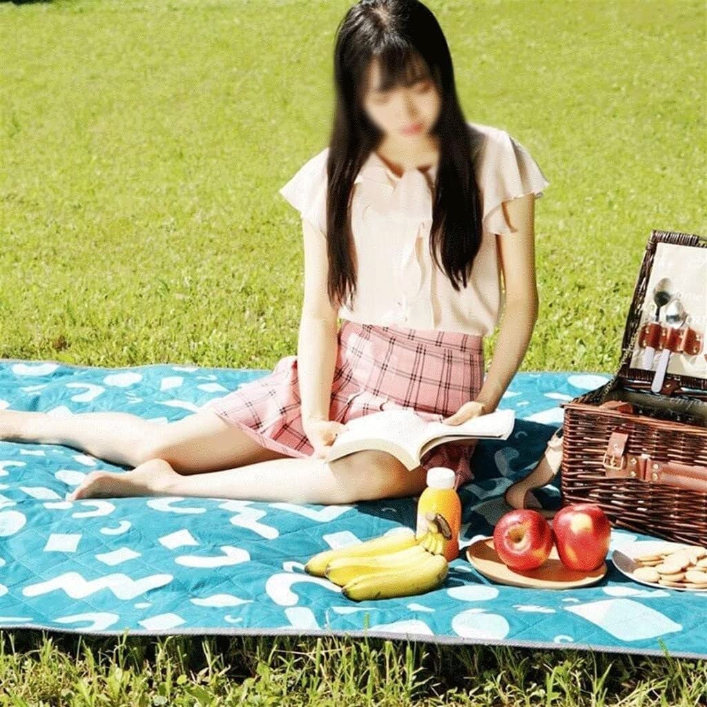 Nappe Pique Nique Couverture de Pique-Nique Portable respectueuse la Peau, Tapis épais pour l'extérieur, pelouse imperméable pour Le Camping, randonnée, Les Voyages Extérieur Tapis(A)