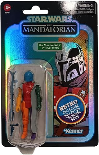 Miniatura 6 de Star Wars Hasbro The Mandalorian Retro Collection - Figura de The Mandalorian (Edición Prototipo, 3.9 in)