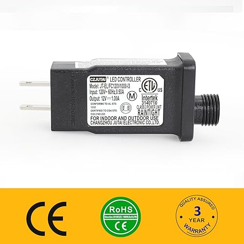 Miniatura 2 de PremierAdapter Fuente de alimentación, transformador para CZJUTAI JT-EL/FC- 120V1000-C 12V12W /9W /7.2W /6W /4.5W /1.35W -IP44 iluminación navideña,
