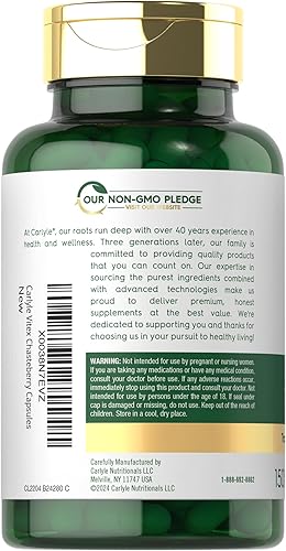 Miniatura 3 de Carlyle Vitex - Suplemento de Chasteberry | 820 mg | 150 cápsulas | Vitex Agnus-Castus Fruit para mujeres | Sin OMG, sin gluten
