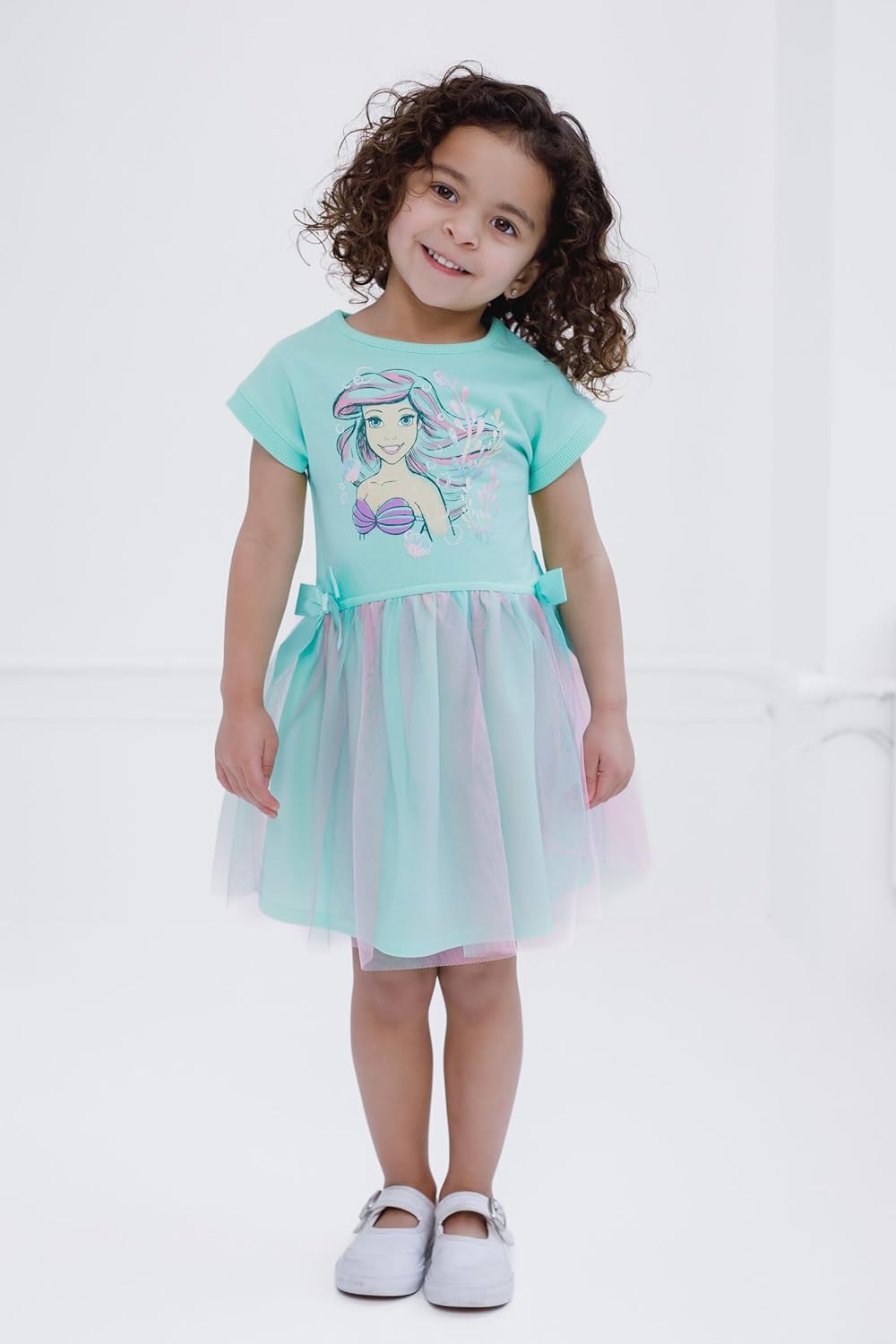 Disney Girls French Terry Tulle Dress Toddler to Big Kid Sizes (2T - 14-16) - Image 2