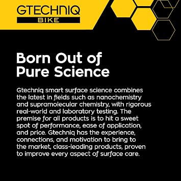 Gtechniq Bike Ceramic Kit, 4-Piece | Includes Frame Prep Spray, Ceramic Protector, Applicator and Microfiber Cloth, Extreme Dirt Repellent, Chemically-Bonding Coating, Up to 2 Years Protection