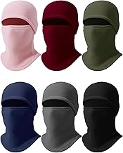 6 Pcs Fleece Balaclava Ski Mask Winter Full Face Cover for Men Women Windproof Warm Mask for Cold Weather Outdoor