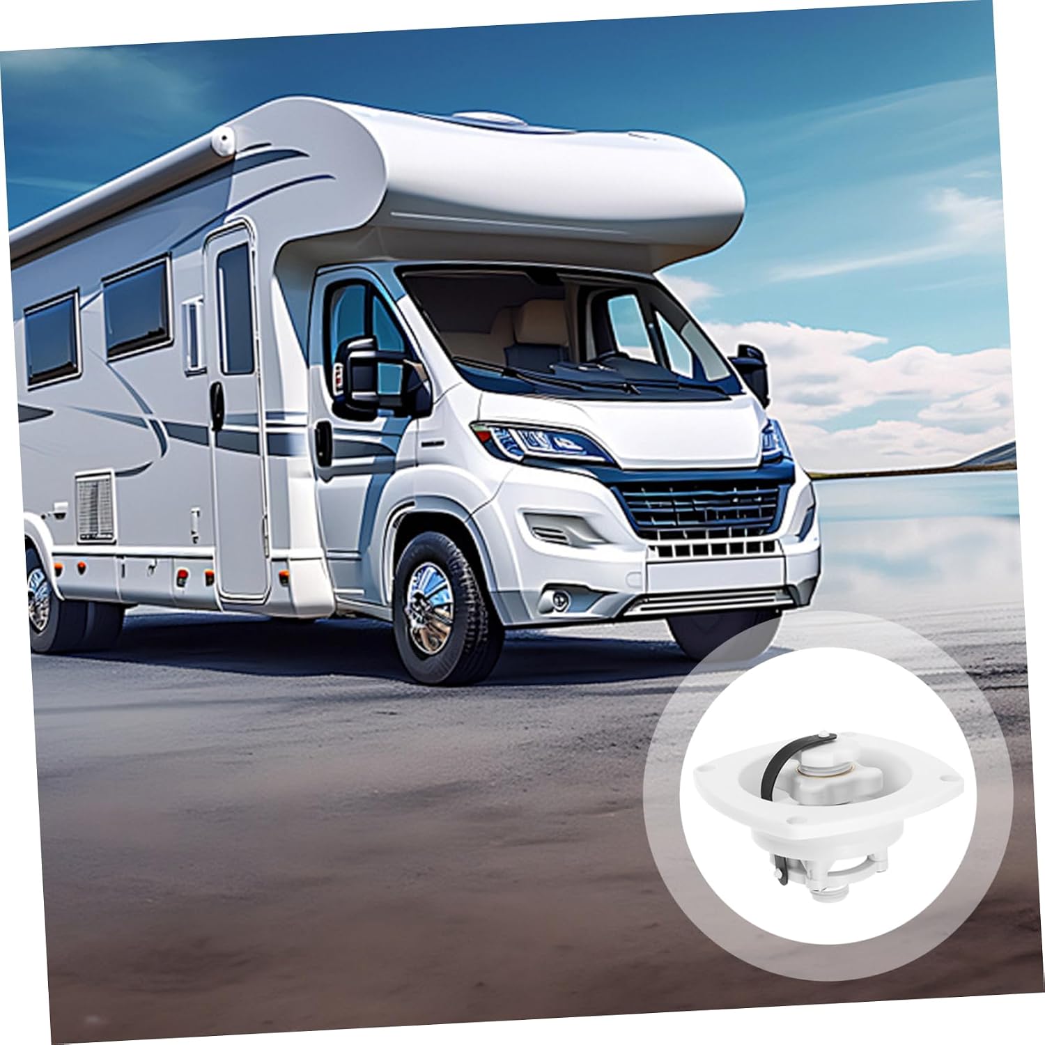 Water Inlet Filler Cap Replacement for Rv Trailer Pp Material Leakproof