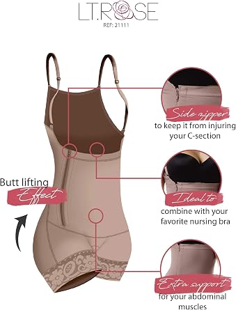 LT.ROSE Fajas Colombianas Postparto P111 Postpartum Shapewear Girdle for Women