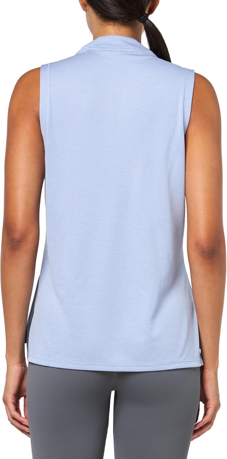 Adidas Womens Ultimate365 Textured Sleeveless Polo Shirt - Image 2