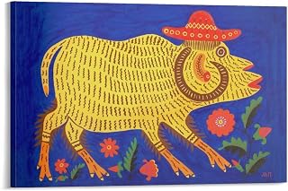 This Ukrainian Ram_ Did Not Gather His Crop By Maria Prymachenko Prints Painting Art Poster Room Aesthetic Poster Print Art Wall Painting Canvas Posters Modern Bedroom Decor 16x24inch(40x60cm)
