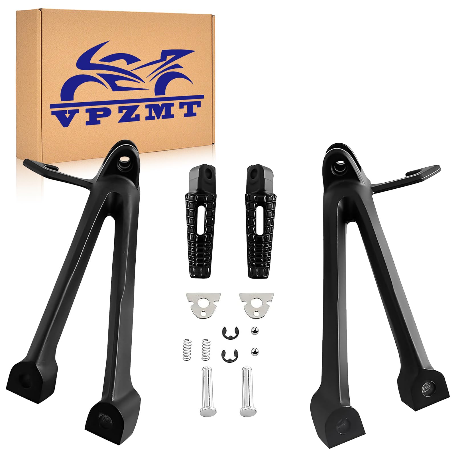 VPZMT Rear Foot Pegs Brackets Set Fits for Suzuki GSXR600/GSX-R750 2006-2007 K6 K7 Models
