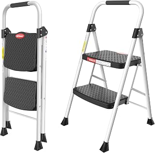 HBTower 2 Step Ladder, 330lbs Sturdy Step Stool with Anti-Slip Pedal