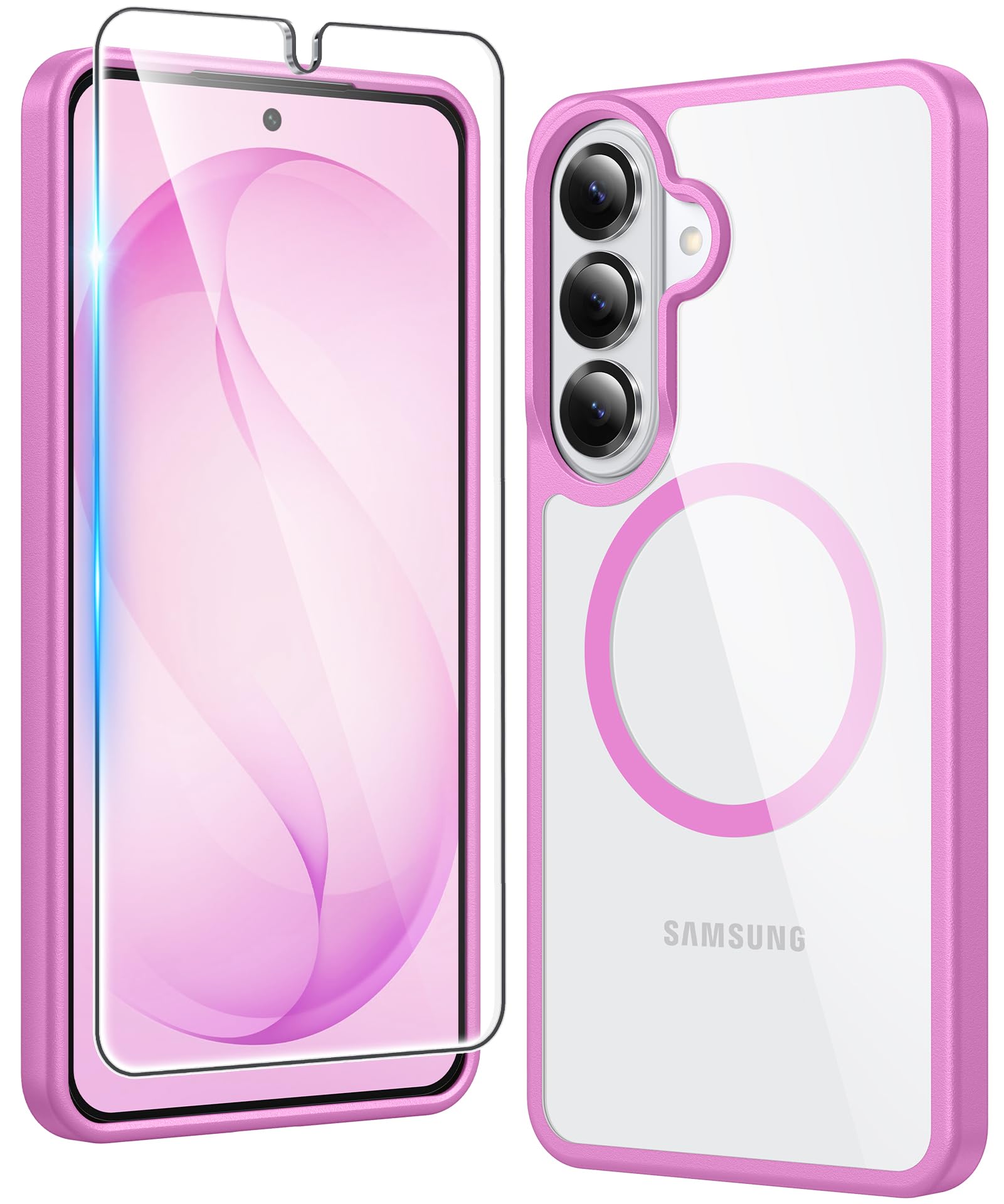 FNTCASE for Samsung Galaxy S26-Plus Case Clear Compatible with Magsafe | Screen Protector, Military Grade Drop Protection, Slim Phone Cases, Shockproof Protective Bumper, Transparent Cell Cover