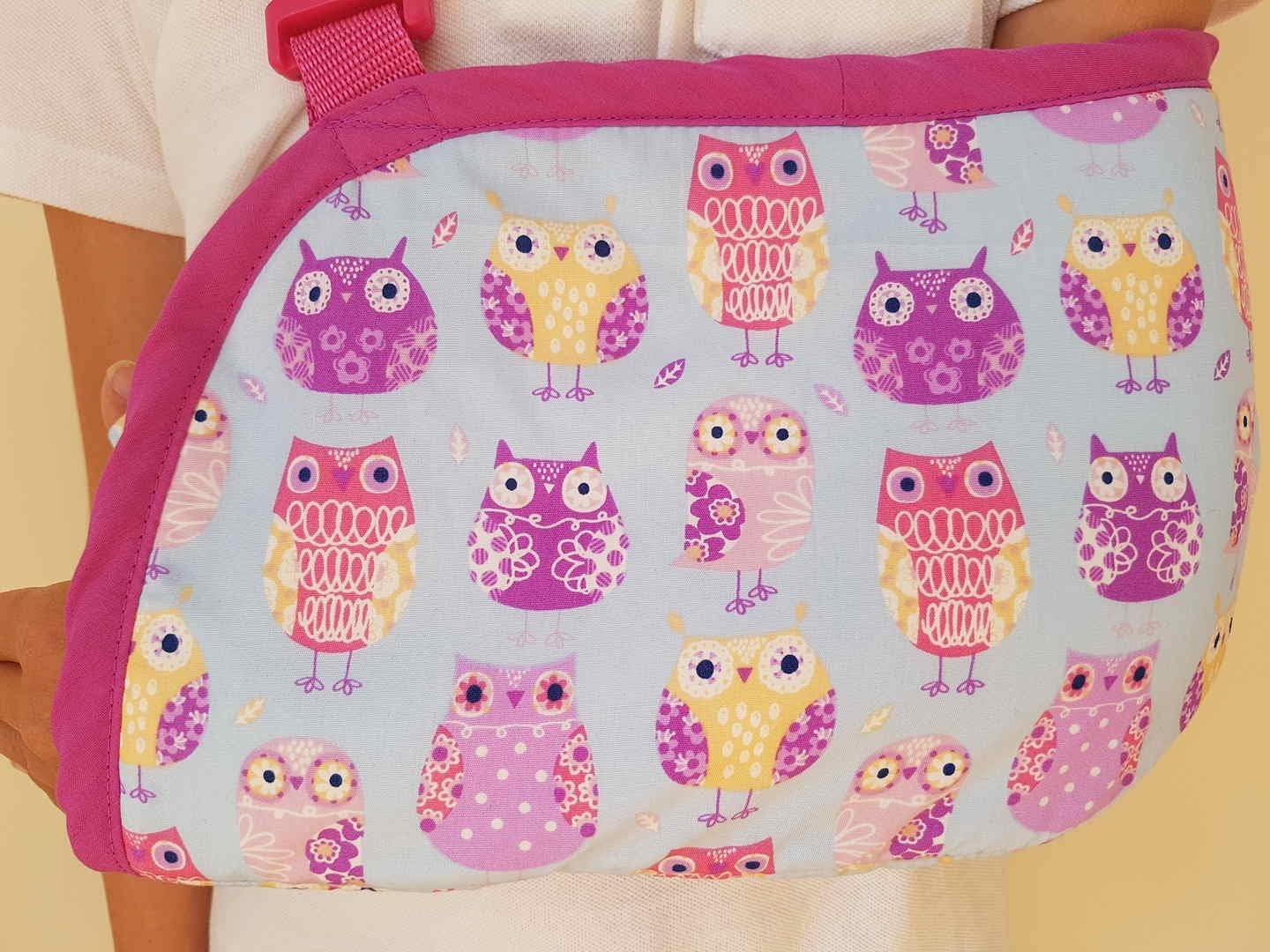 Lilac Owls Arm Sling 6-10 Years