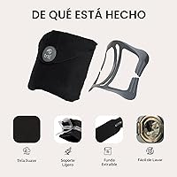 Vista 4 de Almohada Trtl probado científicamente super suave cuello apoyo almohada de viaje se puede lavar a máquina, Lana, Rojo, S