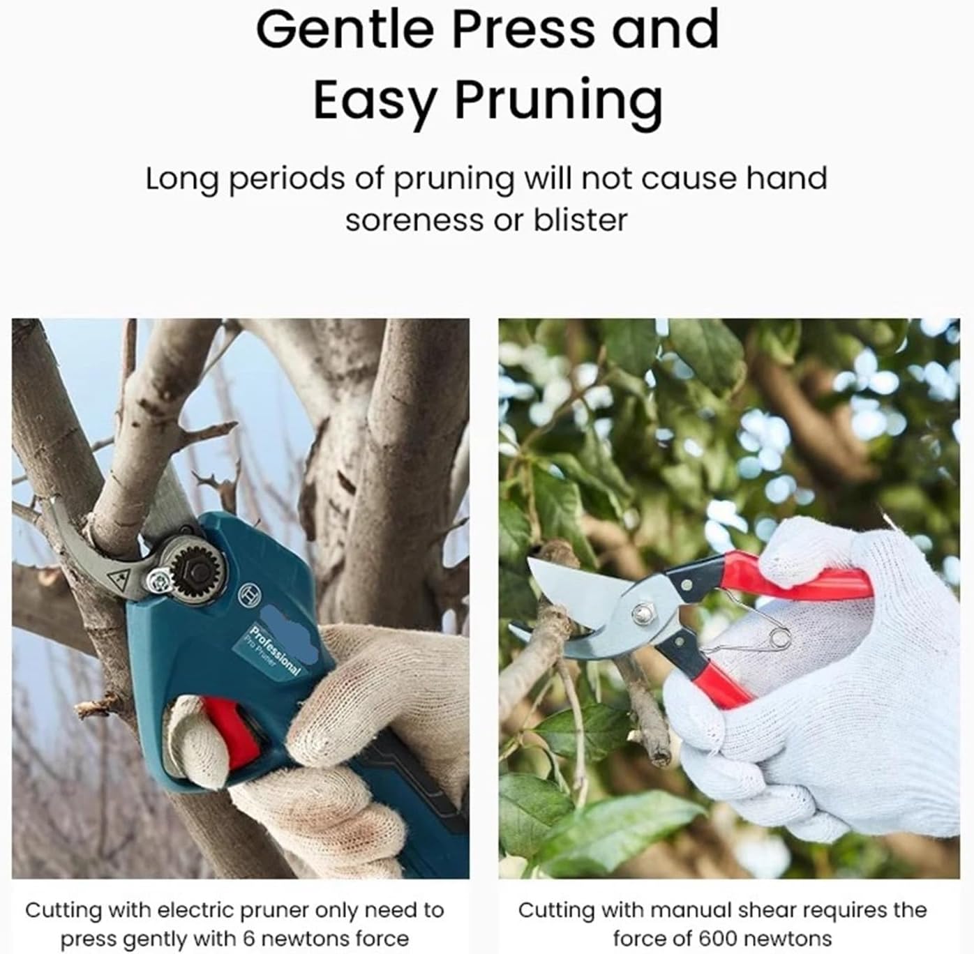 Pro Pruner Electric Pruning Shears 12V Rechargable Electric Scissors Cordless Secateur Cutter Machine Garden Power Tool