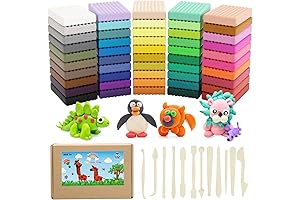 50 Colors Polymer Clay Kit with Sculpting Tools