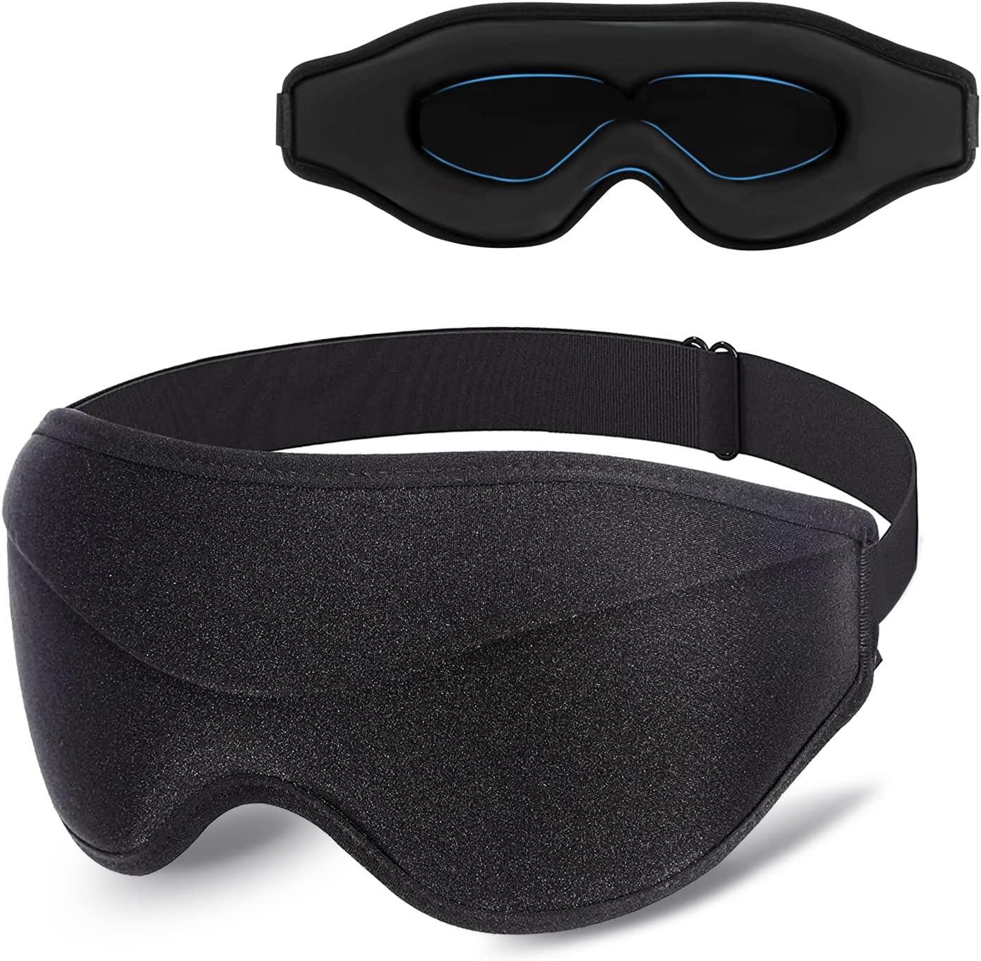 Eye Mask for Sleeping Blackout - AUPHIL 3D Contoured Eye Cover Blindfold Sleeping Mask, Zero Pressure Eye Cup Sleep Mask for Women Men Side Sleeper 100% Light Blocking, Eye Mask for Travel Flight Nap