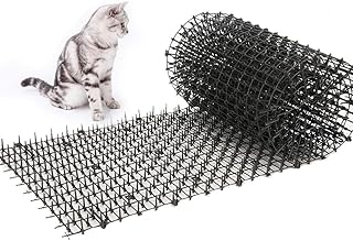 Toopify 13ft Cat Scat Mat with Spikes, Prickle Strips Network Digging Stopper Indoor Deterrent Mat for Garden Outdoor, 2 Pack 6.5ft