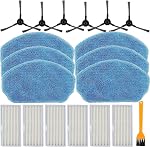 Replacement Parts for MAMNV BR150/BR151, for ZCWA BR150/BR151, for MANVINS G20, for GTTVO BR150/BR151, for ONSON BR150/BR151 2-in-1 Robot Vacuum and Mop Combo, 6 Side Brush,6 Filter, 6 Mop Pad,1Brush