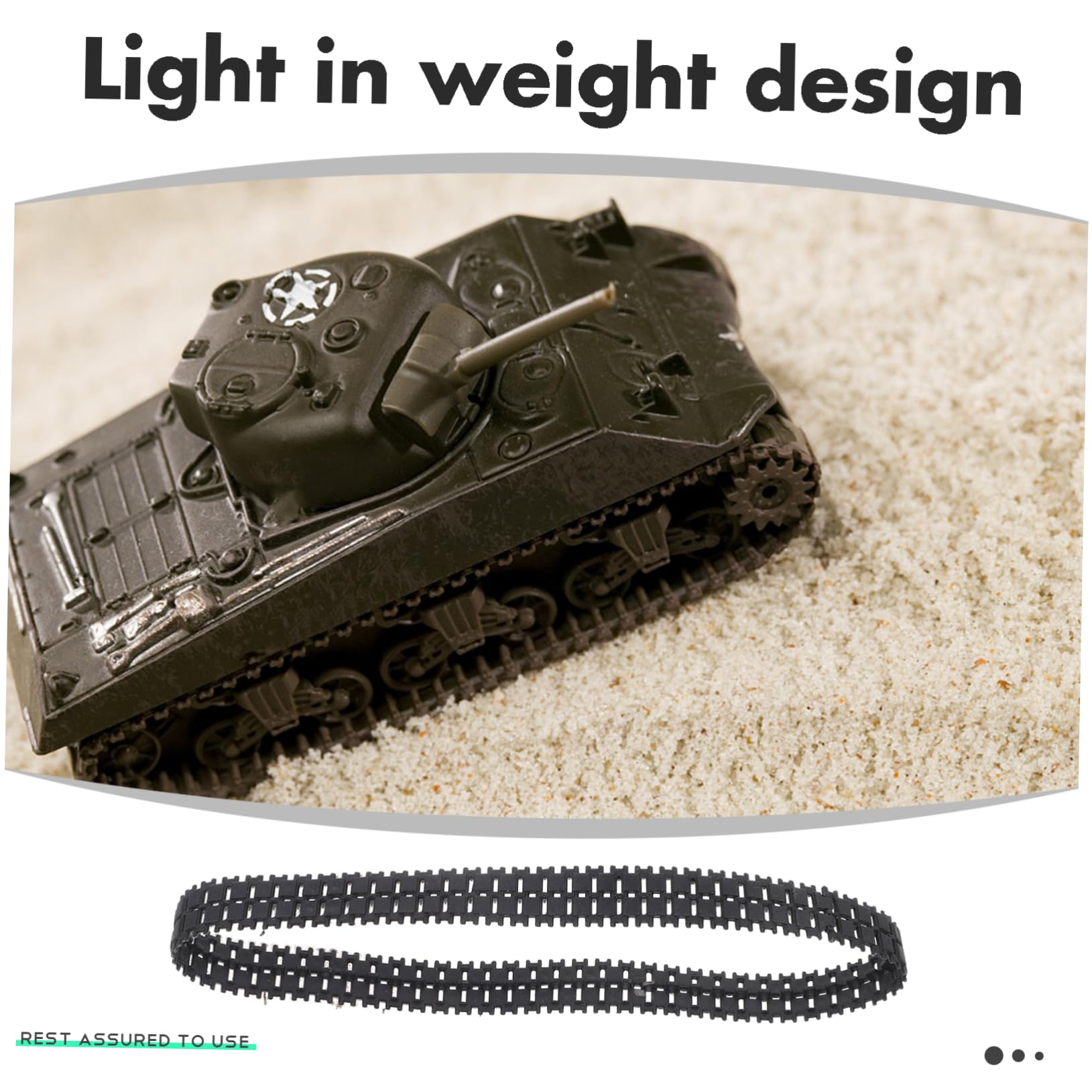 HOOTNEE 4pcs DIY Tank Track Replacement for Robot Toy Tank Track Wheels Easy to Install