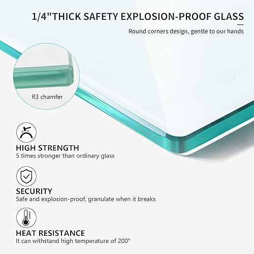 Miniatura 7 de Puertas de ducha plegables sin marco para baño, puertas de ducha pivotantes de 36 a 37.6 pulgadas de ancho x 72 pulgadas de alto, paneles de ducha