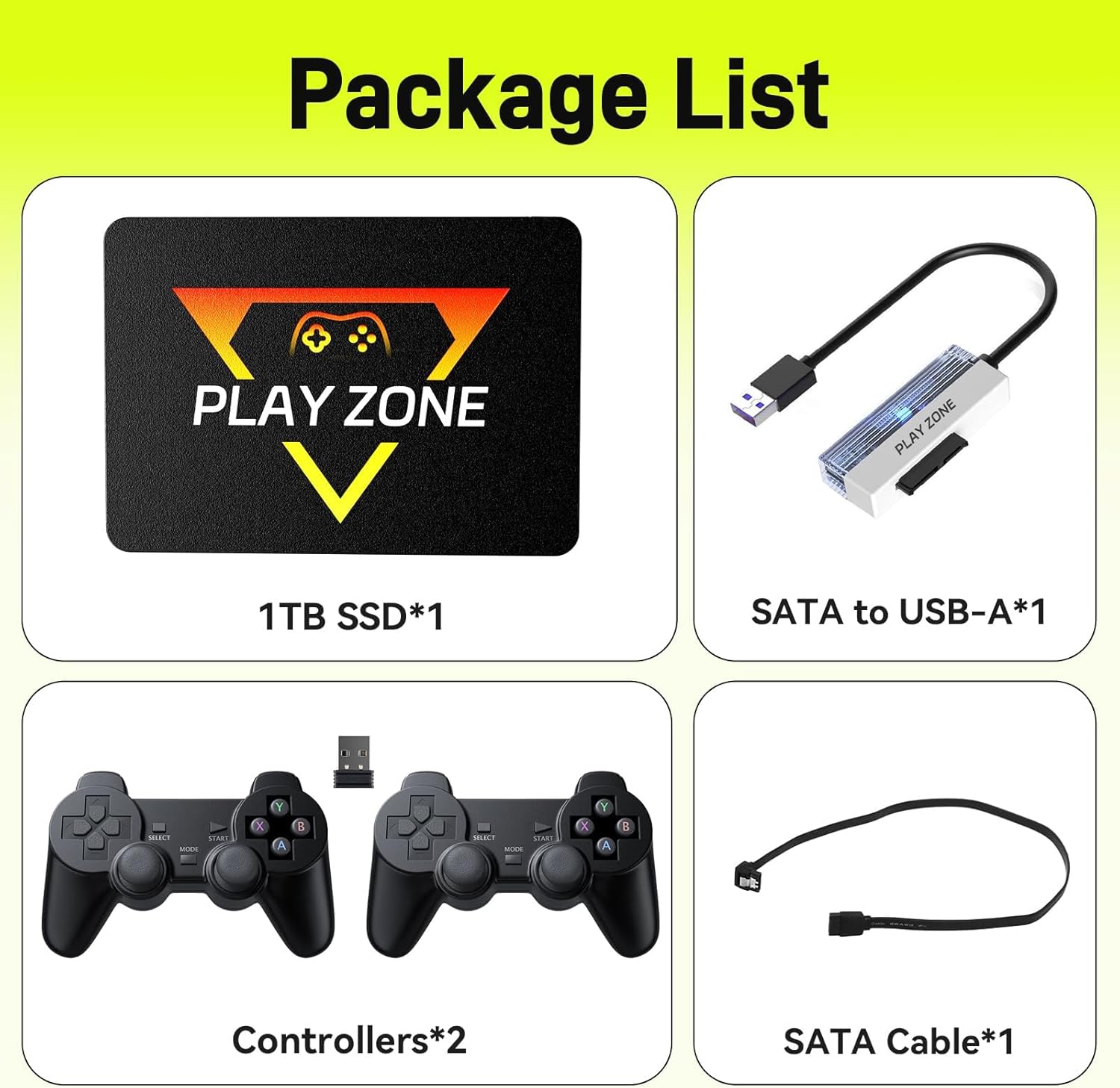Retro Gaming Console with Built in 16191 Game, Plug and Play Video Game Console for PC, Emulator Console Compatible 80+ Game Emulator, 3 Game Systems in 1TB Game SSD, Retro Game Stick game ssd-706 image 7 of 9 B0DRJJDSQV