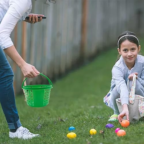 Miniatura 5 de 12 canastas de Pascua de plástico para huevos de fiesta de Pascua, cubos de Pascua a granel  Cubo pequeño, mini cesta de Pascua, cestas de Pascua