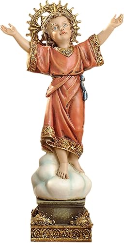 Josephs Studio by Roman Inc Figura de The Divine Child en base colección renacentista a escala de 10 pulgadas 8 pulgadas de alto resina y piedra