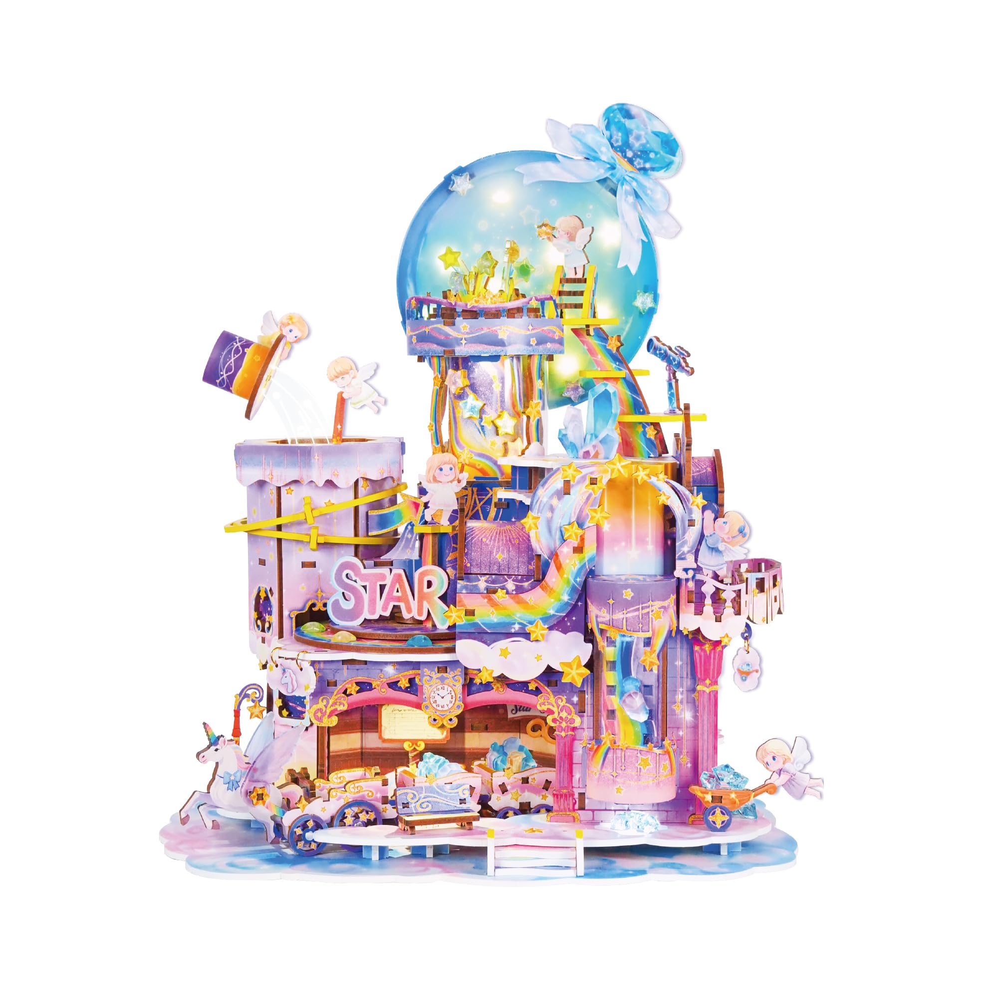 Amazon.com: Tonecheer 3D Wooden Puzzle for Adults - Star Workshop
