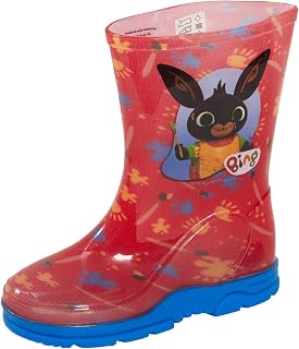 Bing Bunny Girls Boys Wellington Boots Snow Rain Wellies Red Welly Shoes