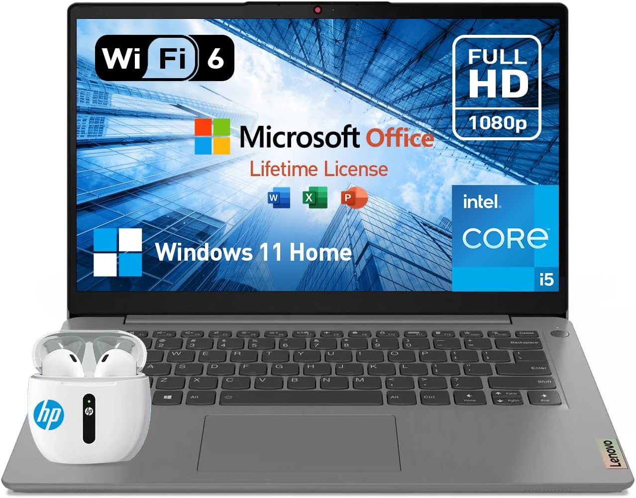Windows 11] Lenovo IdeaPad 3 17 17.3" FHD 300nits Laptop Computer, Intel Quard-Core I7-1165G7 Up To 4.7GHz, 20GB DDR4 RAM, 1TB PCIe SSD, WiFi 6, Bluetooth 5.1, Webcam, Arctic Grey, 64GB Flash Drive