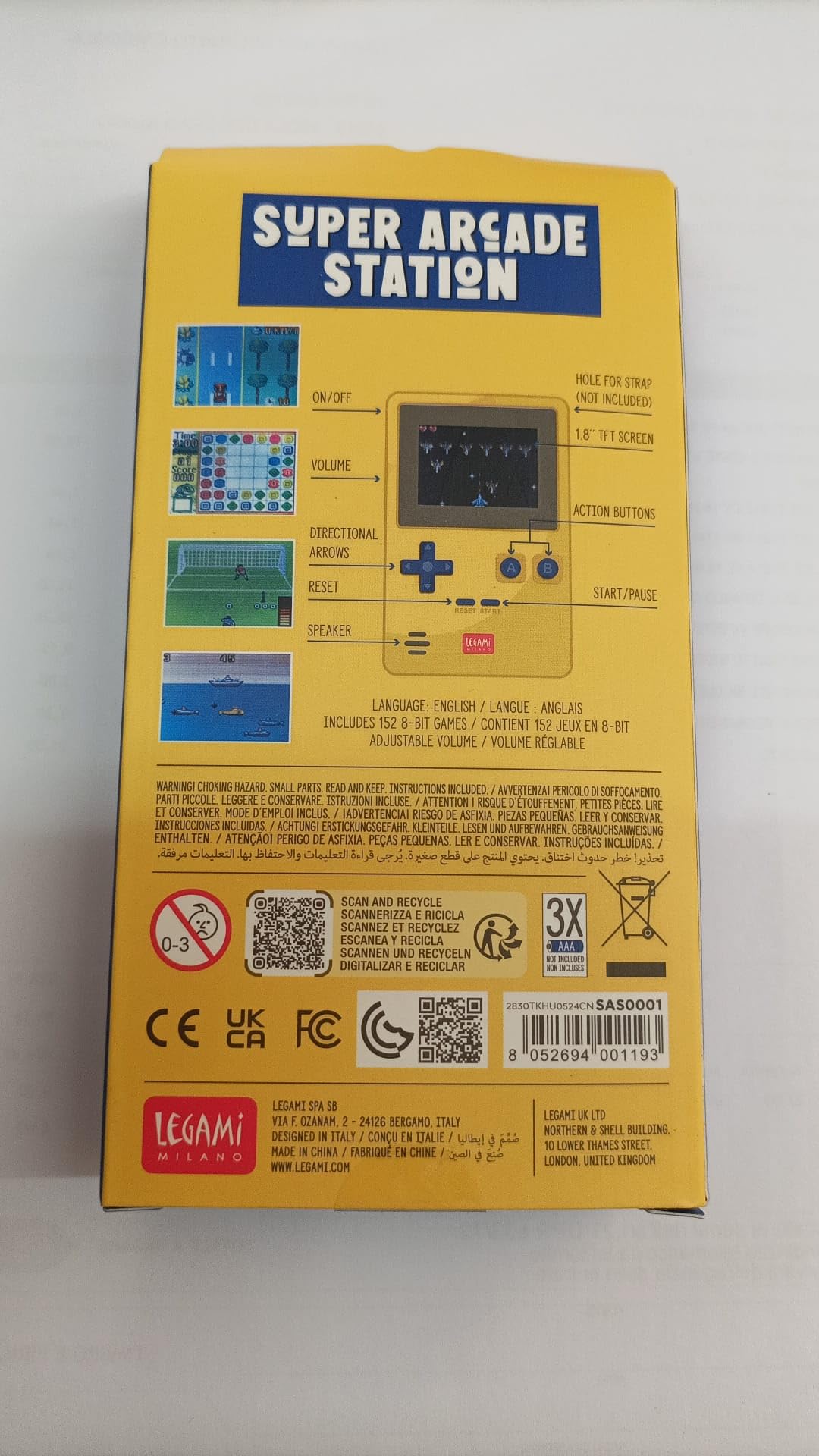 Legami Mini Console Portatile - Super Arcade Station