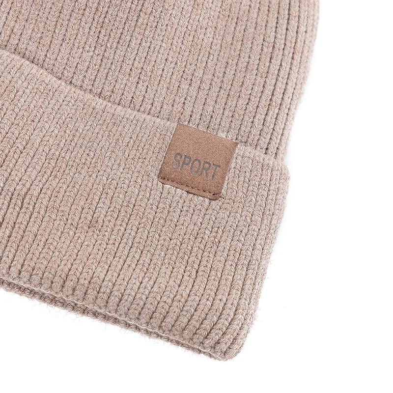 LEMITA Sombrero de invierno unisex Añadir gorro cálido de lana Gorro suave para hombres y mujeres al aire libre Espesar deportes de esquí sombrero de punto, caqui, Talla única