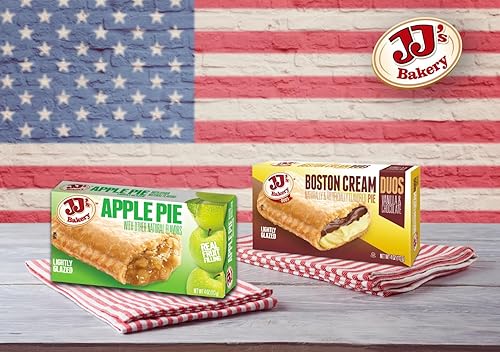 Miniatura 5 de JJ's Bakery Boston Cream Pie Snack Pies, postre individual, recién horneado, sin nueces, Kosher Parve, 4 onzas cada uno (paquete de 12)