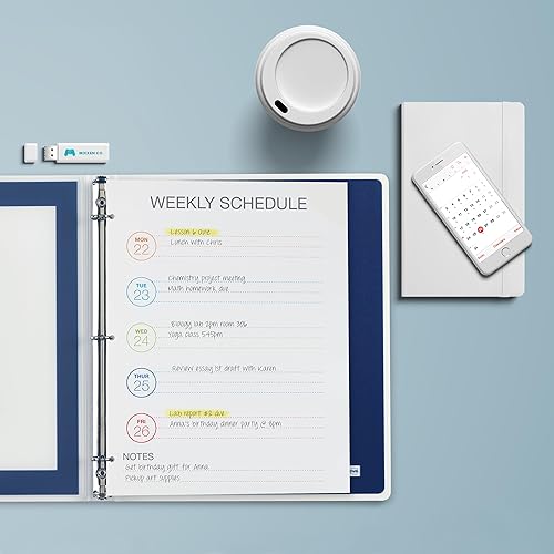 Miniatura 44 de Avery Flexi-View - Carpeta de 3 anillas, anillos redondos de 1/2 pulgada, 1 carpeta azul marino (15766)