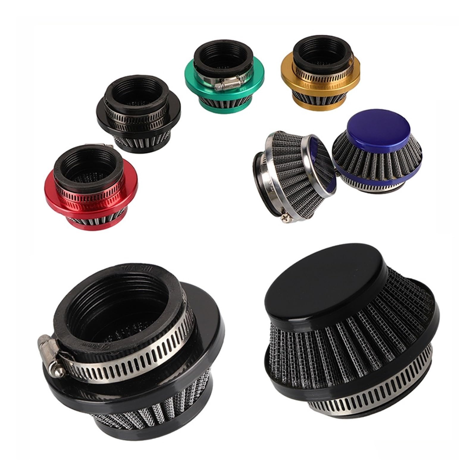 Filtro Aria Moto Pulitore Per Testata Filtro Aria Moto Scooter Dirt Pit | 35mm 38mm 42mm 45mm 48mm 50mm 60mm Pulitore testa filtro aria moto per fuoristrada Dirt Pit Bike