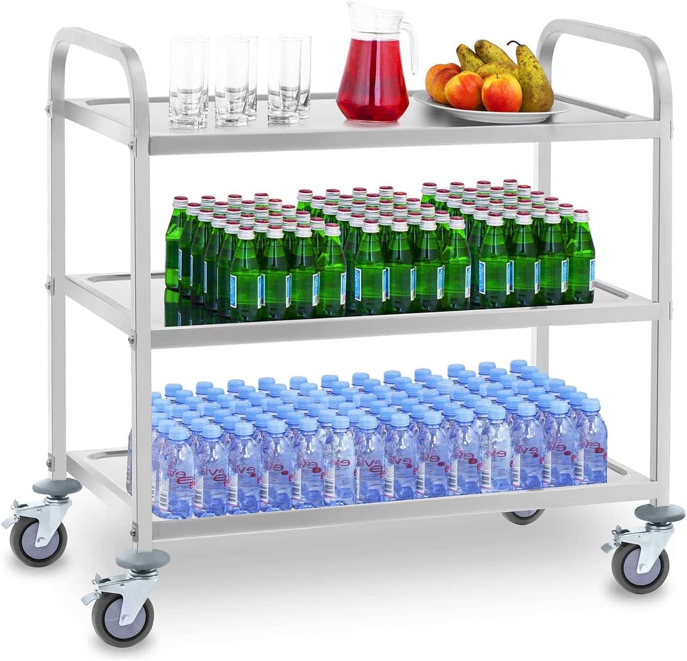 Royal Catering RCSW6.2 Serving Catering Trolley (3 Shelves, 28,5 cm