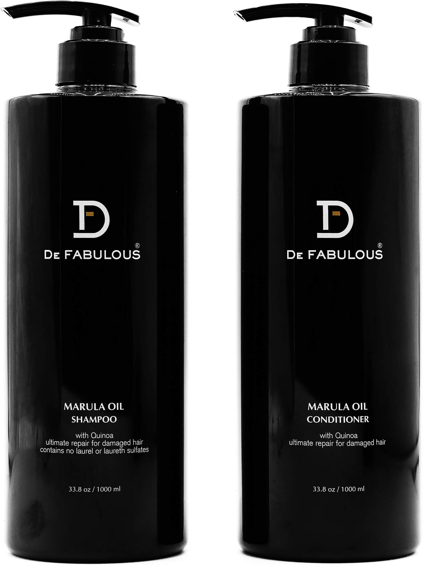 De Fabulous Marula Oil Shampoo & Conditioner 32oz