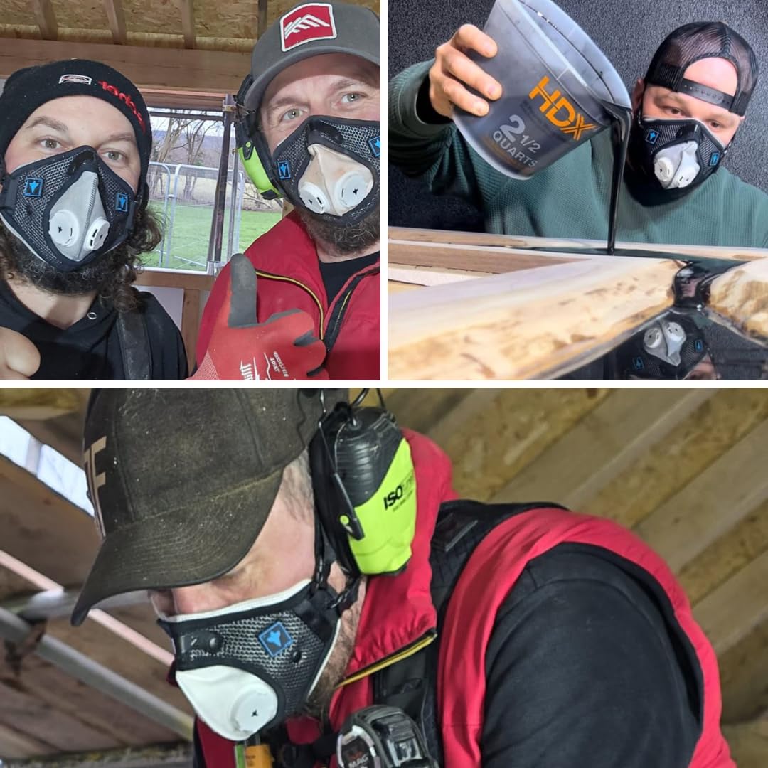 RZ Mask FFP2 – mascherina antipolvere antismog con filtro a carboni attivi - Certificata CE EN149, Filtro 98%, Comfort Elevato, Custodia + 1 Filtro Extra
