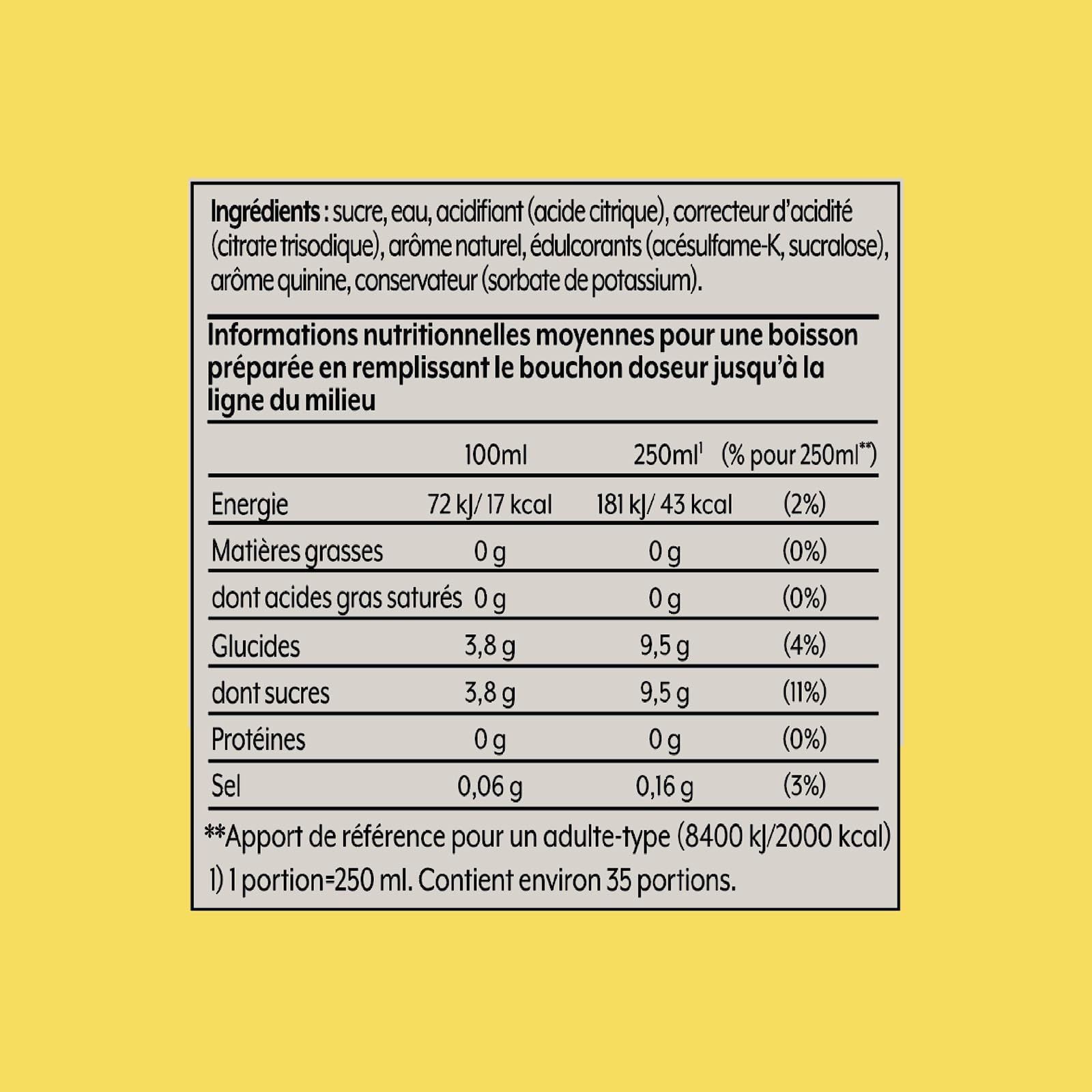 Concentrés SODASTREAM - Lot de 6 concentrés Tonic - Jusqu'a 54L de boissons - 440 ml