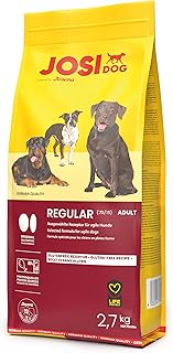 JosiDog Regular (3 x 2.7 kg) | Adult | Premium Dry Food for Adult & Active Dogs | With Lots of Animal Protein | Gluten Free | Powered by Josera | Dog Food | Complete Food | Pack of 3 product image