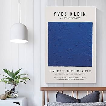 アートポスター イヴ・クライン エキシビジョンポスター Amazon.co.jp: イヴ・クライン・ブルー・ポスター イヴ