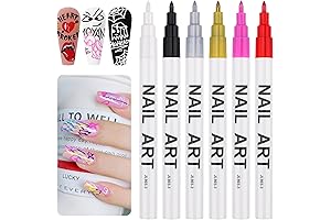 6 Color 3D Nail Art Pens Set: Unveil Limitless Nail Art Possibilities