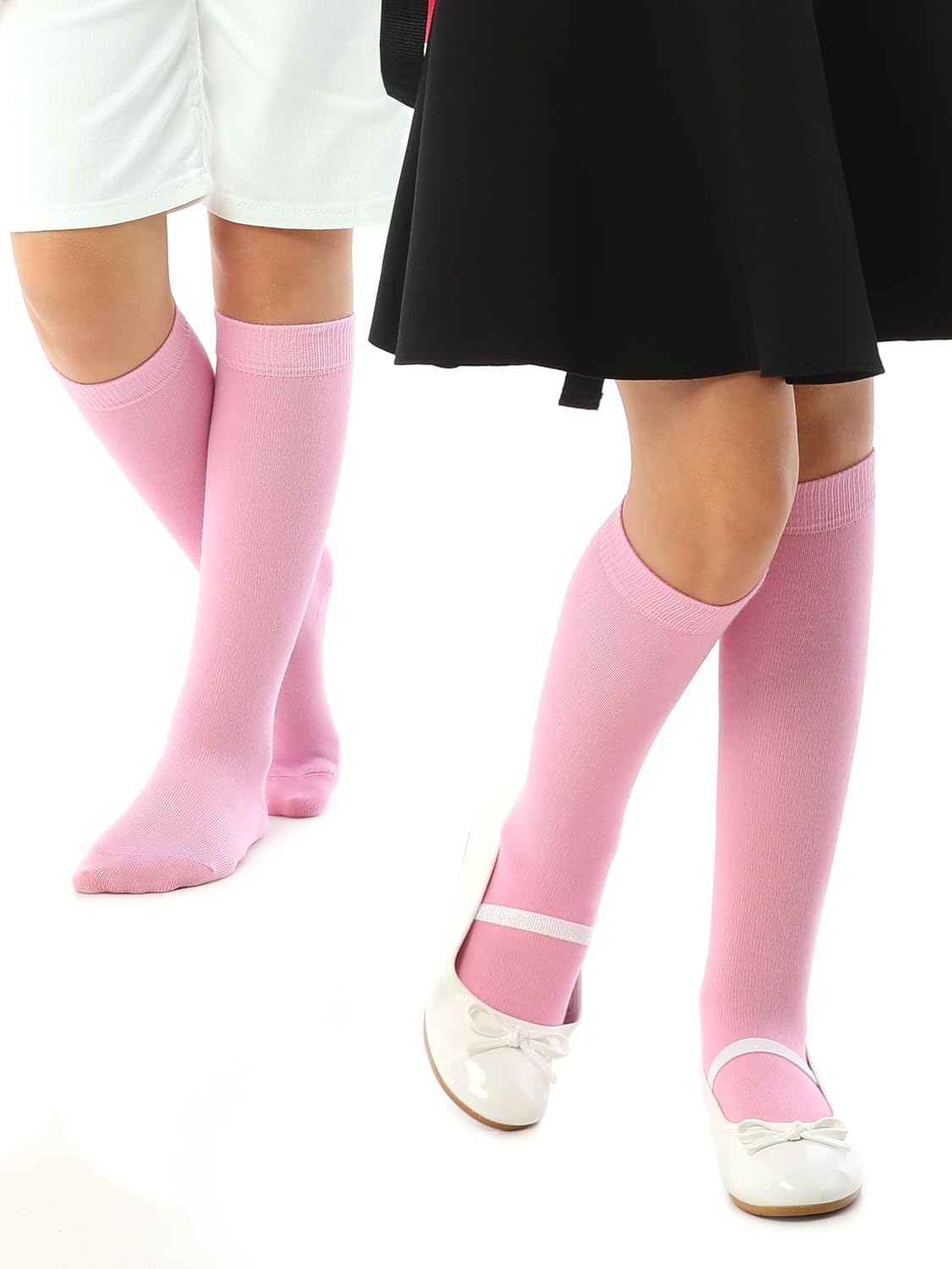 Hugh Ugoli 3 Pairs Silky Soft Premium Bamboo Socks for Girls, Boys, Kids, Absorb Sweat, Knee High Long Dress School Uniform - Image 2