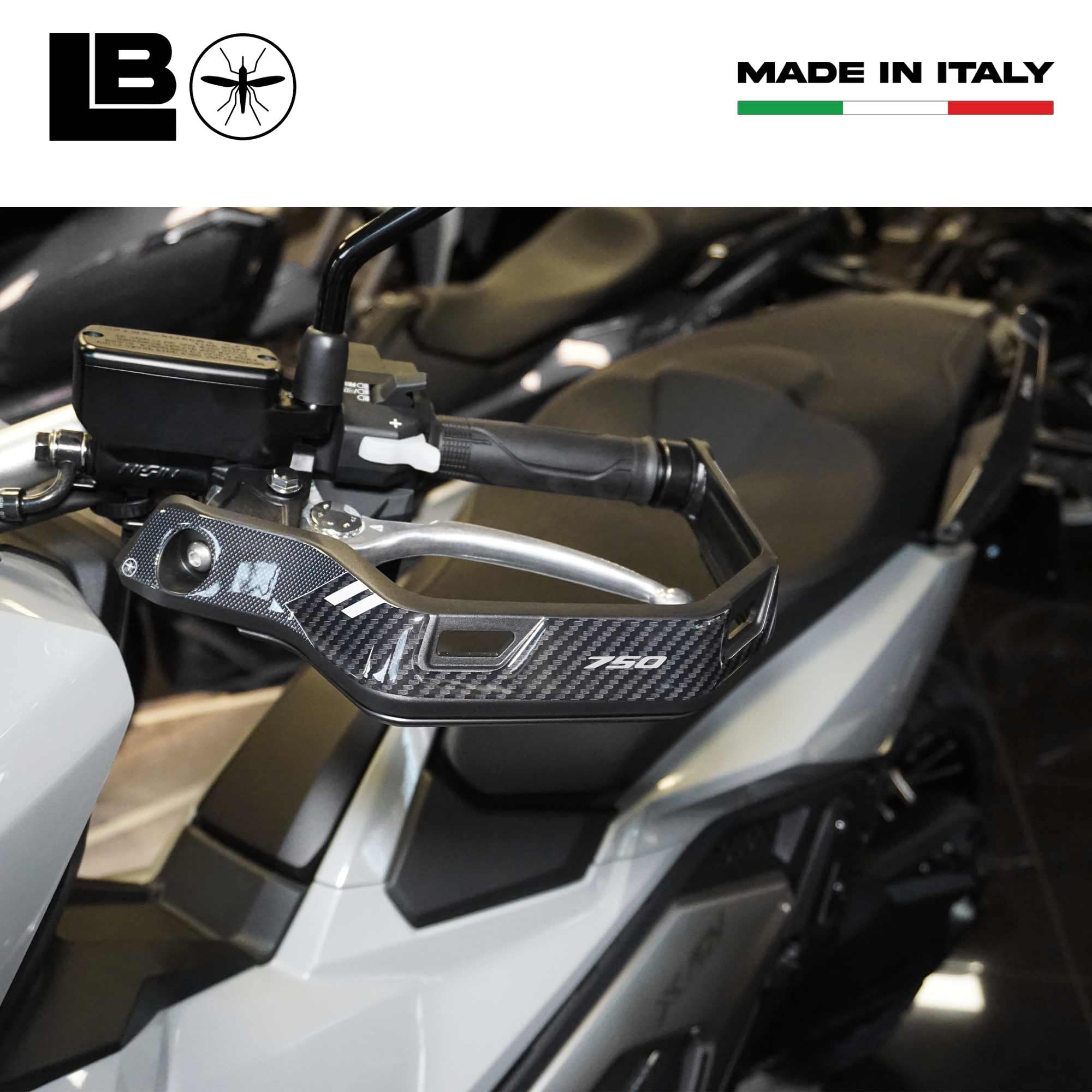 Labelbike 3D Resin Stickers For Honda X-Adv 2021-2025 - Passenger Handles & Top Box Protection Decals, Made In Italy