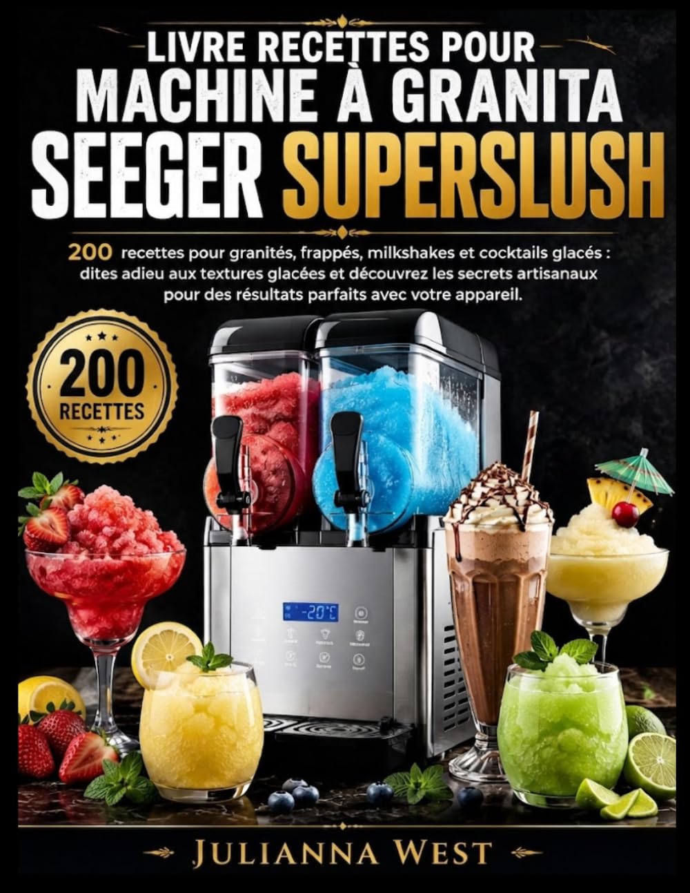 Livre Recettes Pour MACHINE À GRANITA Seeger Superslush: 200 recettes pour granités, frappés, milkshakes et cocktails glacés : dites adieu aux ... des résultats parfaits avec votre appareil.