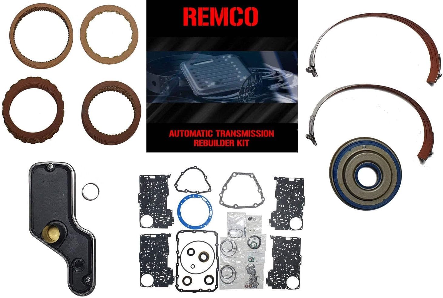 5R55W 5R55S(02-UP) TRANSMISSION REBUILT KIT WITH OVERHAULT KIT CLUTCHES FRONT BAND PUMP BUSHING AND FILTER