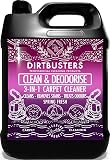 Dirtbusters Carpet Shampoo Cleaner Solution (5L) Clean & Deodorise With Stain Cleaning Remover And Odour Treatment, Spring Fresh - 1
